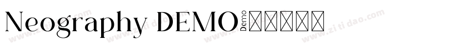 Neography DEMO字体转换